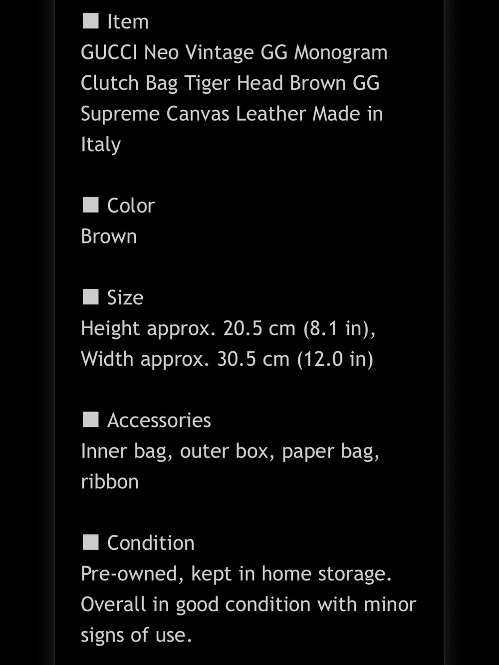 Gucci Beige/Brown GG Supreme Canvas Wristlet with Gold Hardware